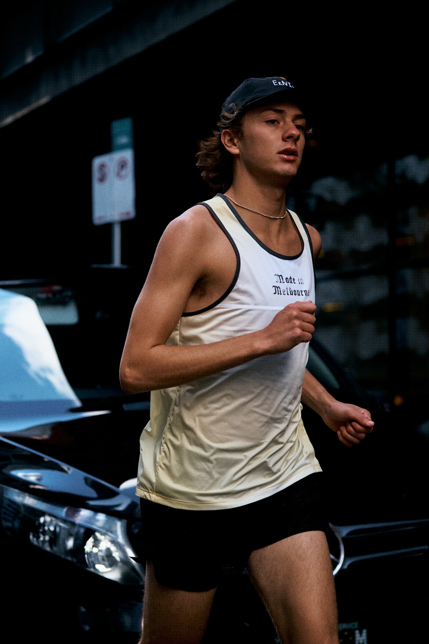 Men's MELBOURNE Race Singlet / Heritage
