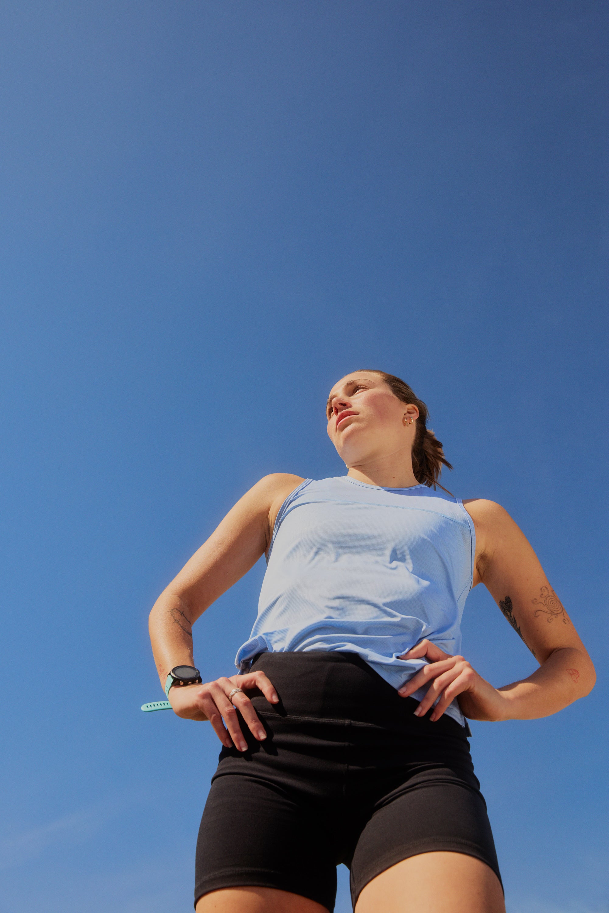 Women's Race Singlet / Sky Blue