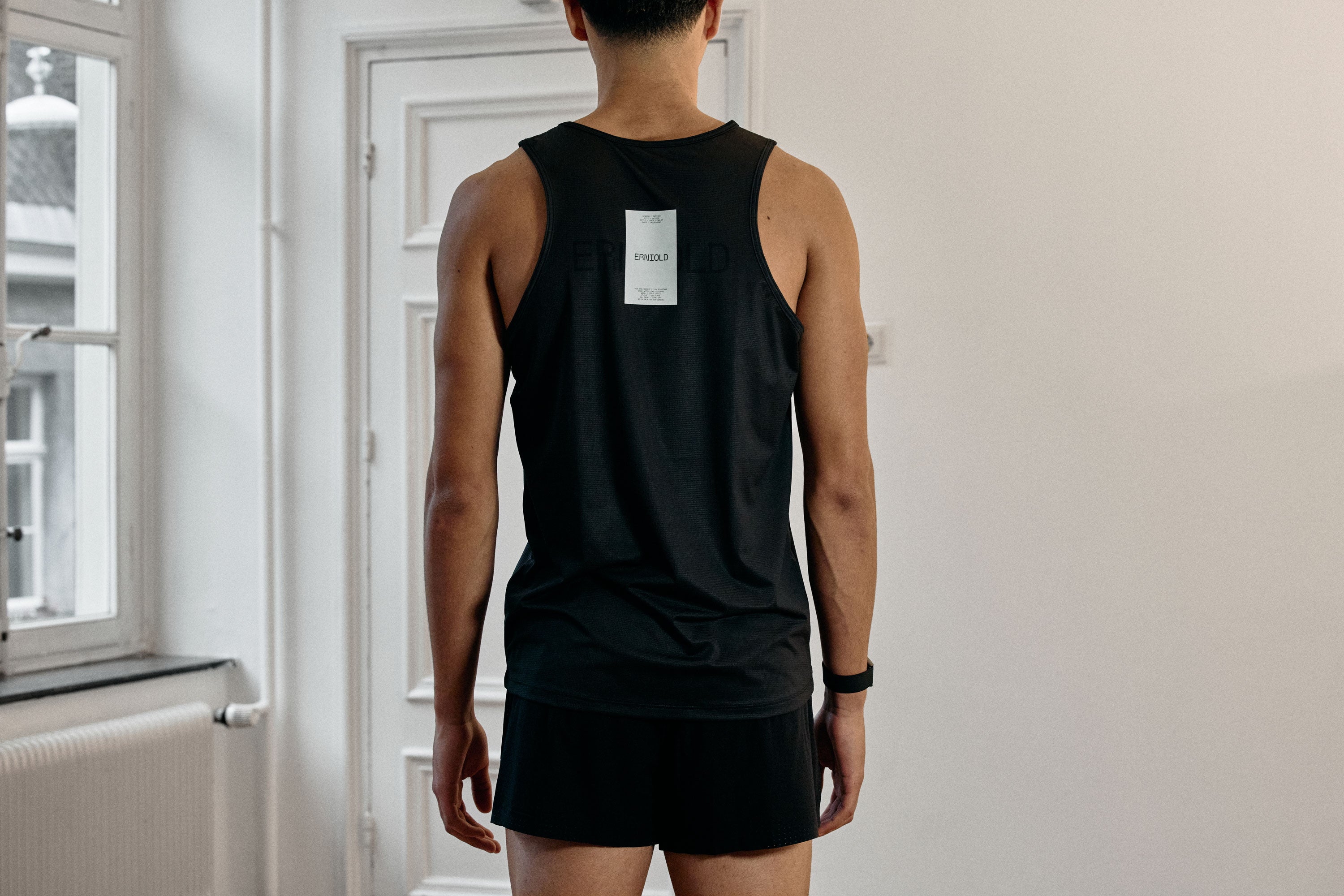 Men's MELBOURNE Race Singlet / Washed Black
