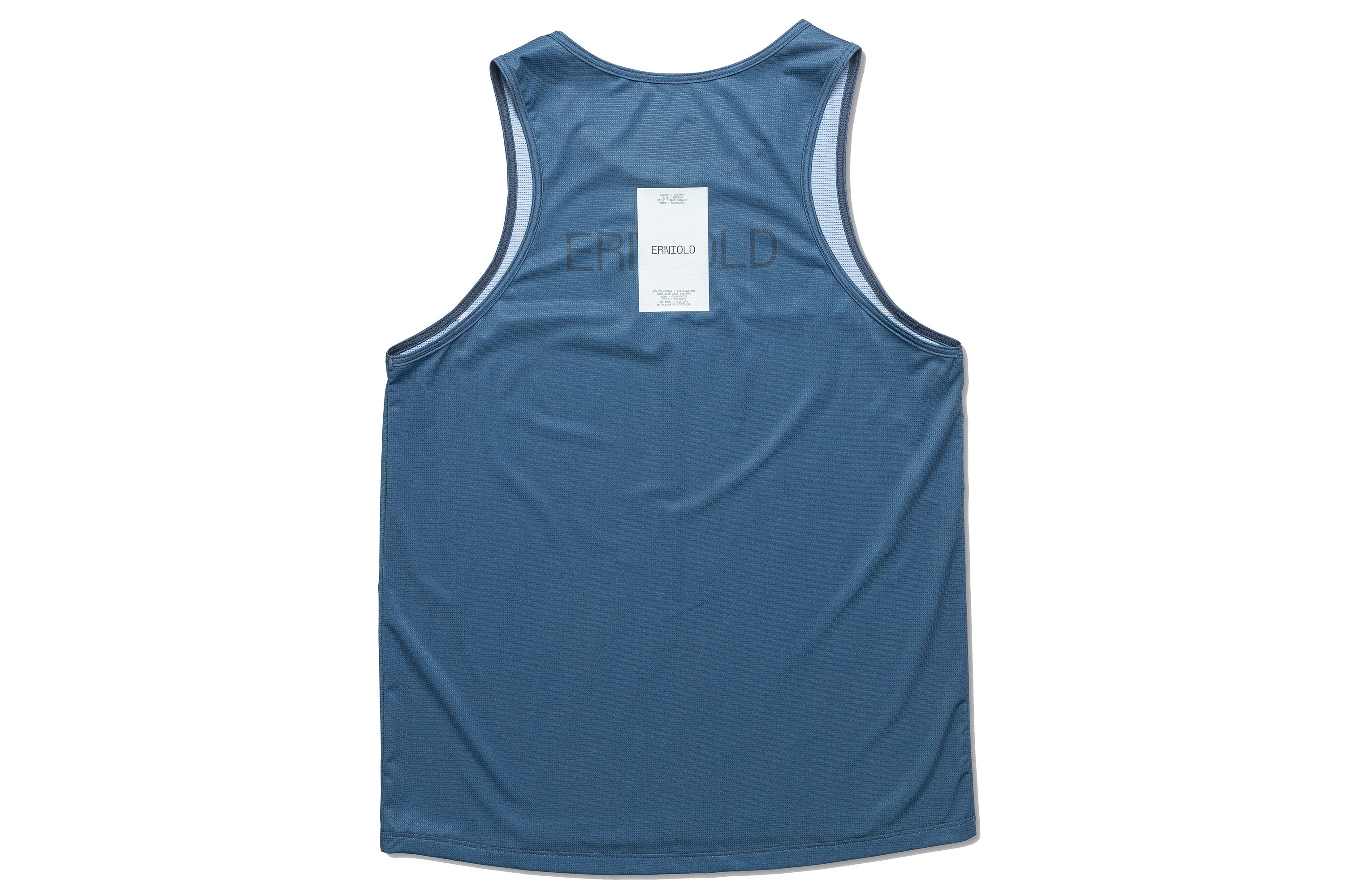 Men's Race Singlet / Blue Steel