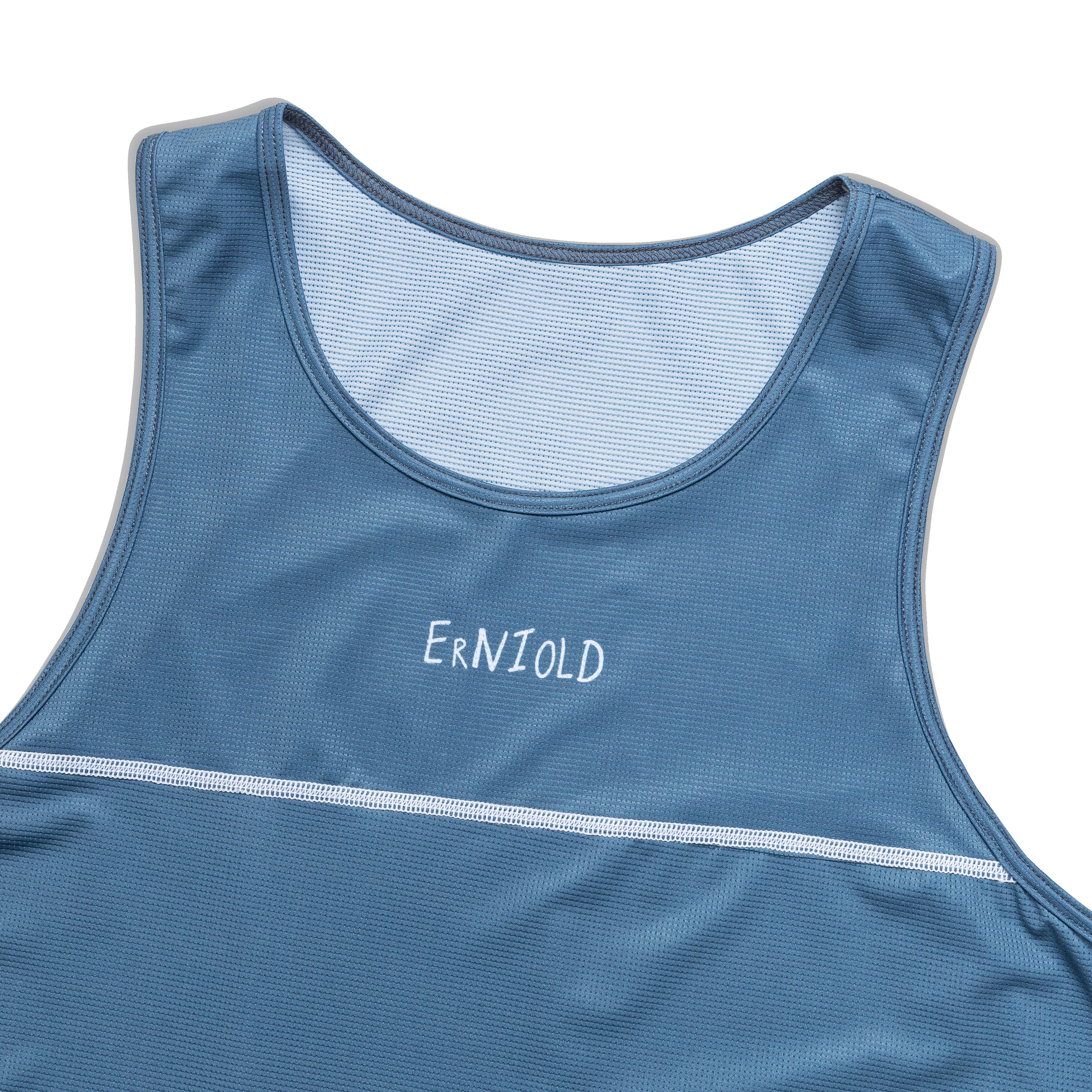Men's Race Singlet / Blue Steel