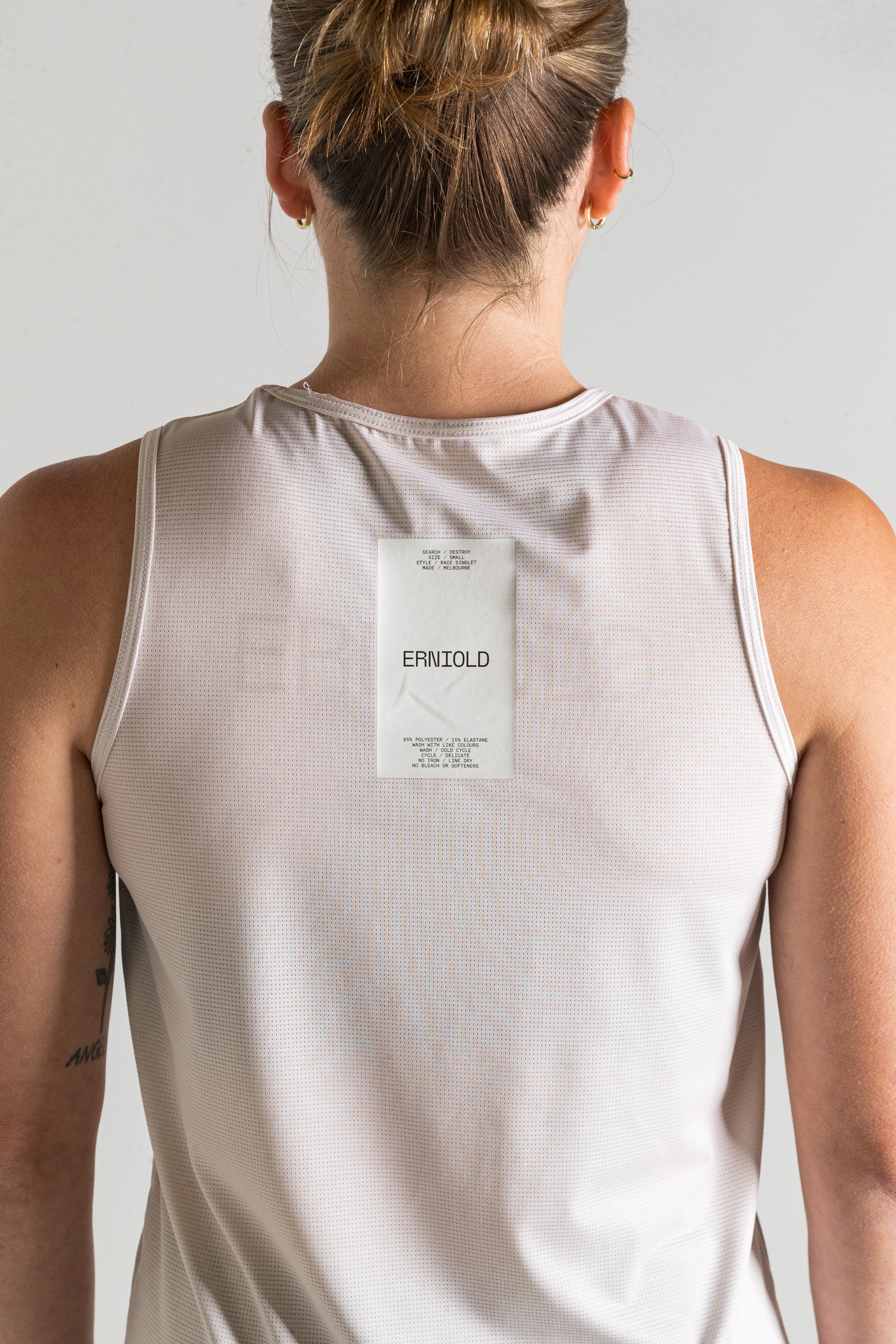 Race Singlet / Light Beige