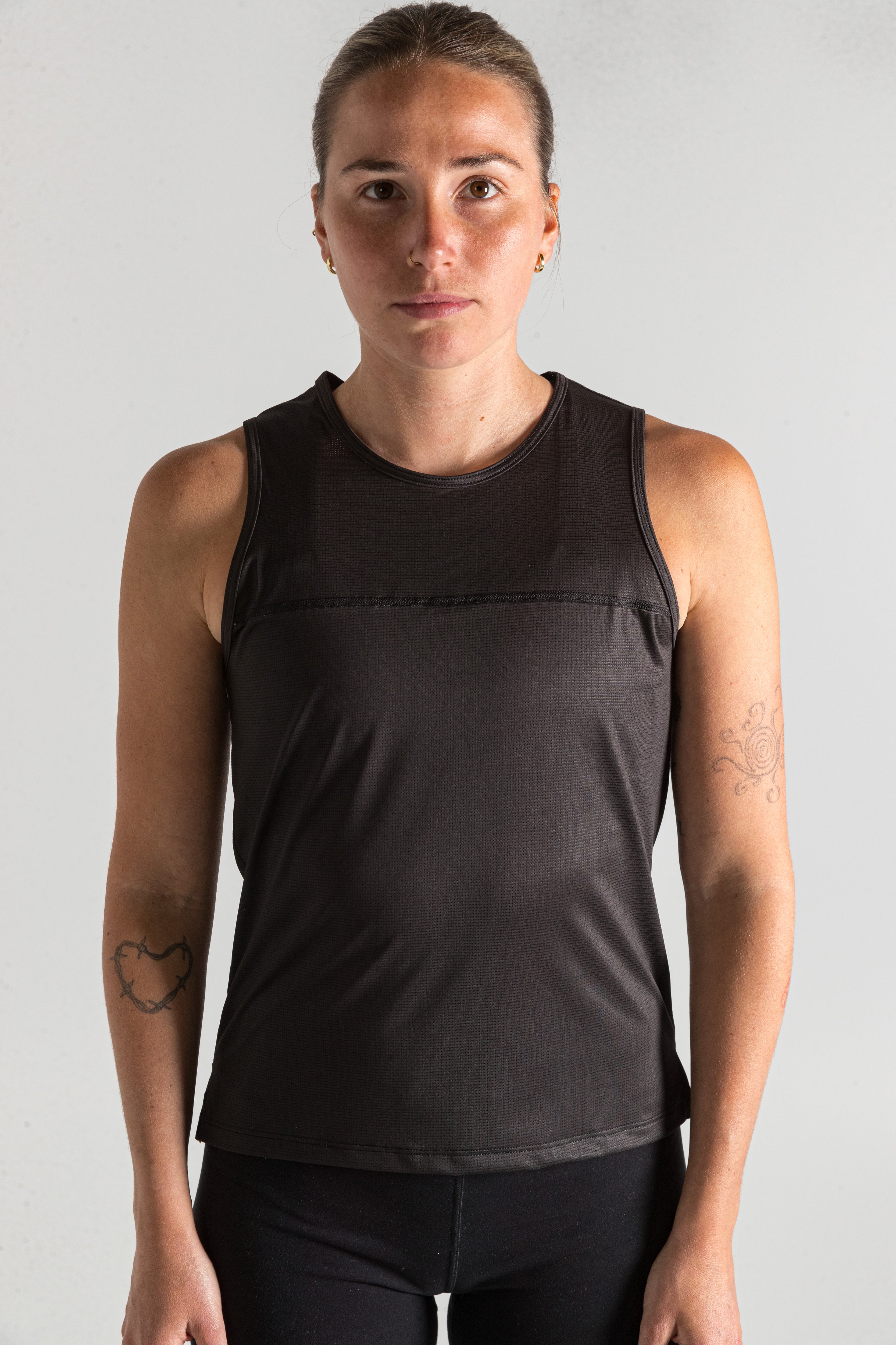 Race Singlet / Washed Black