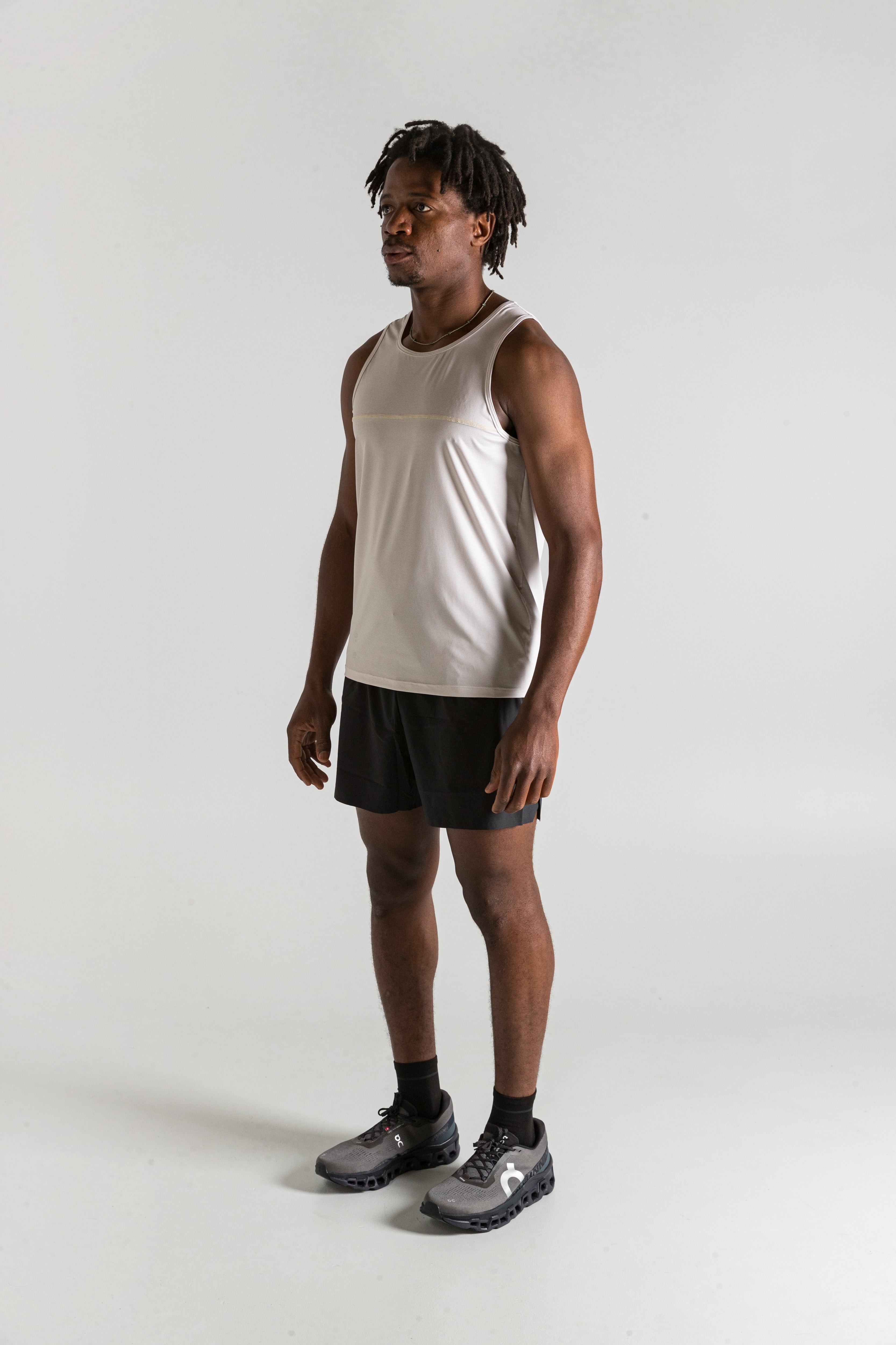 Race Singlet / Light Beige
