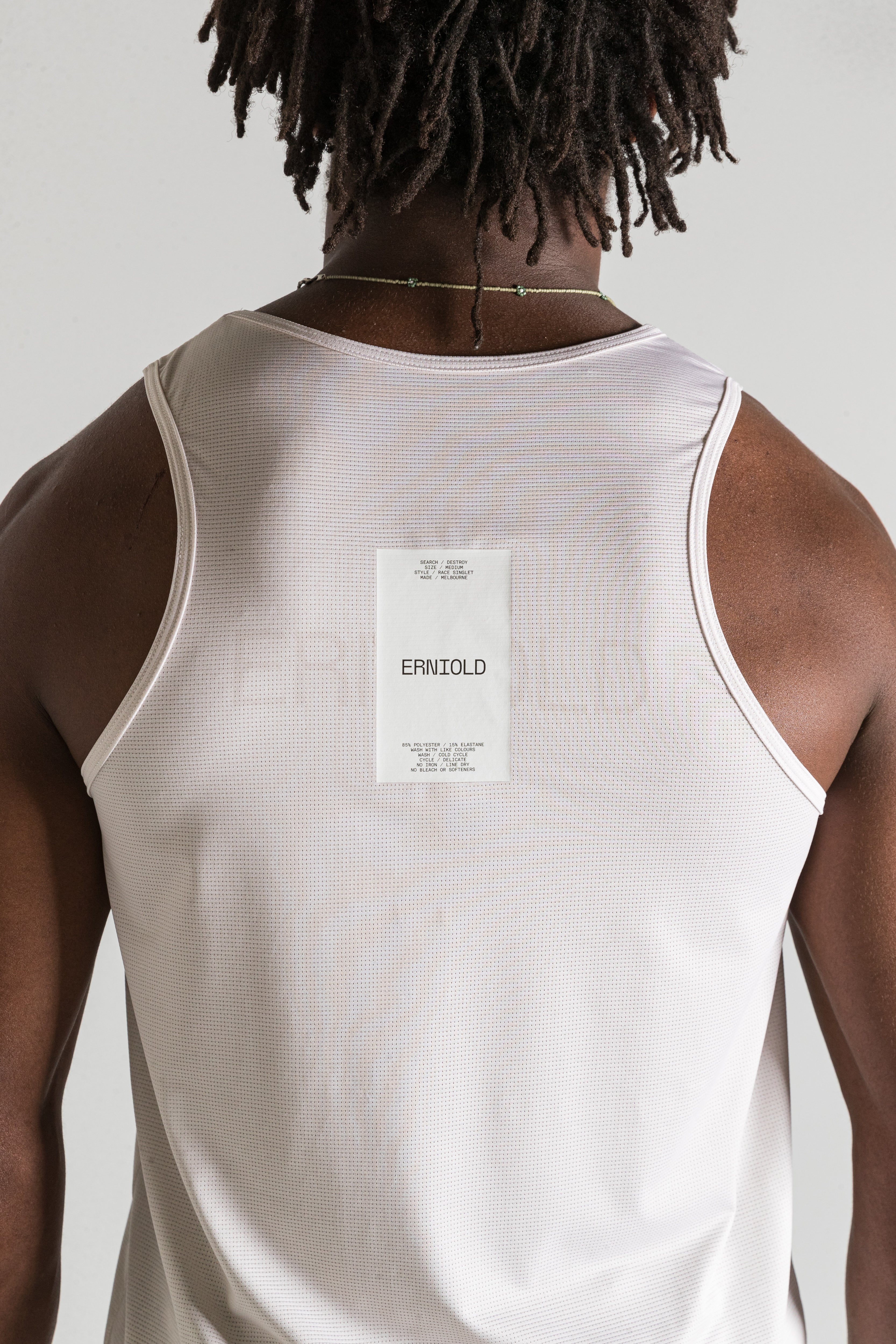 Race Singlet / Light Beige