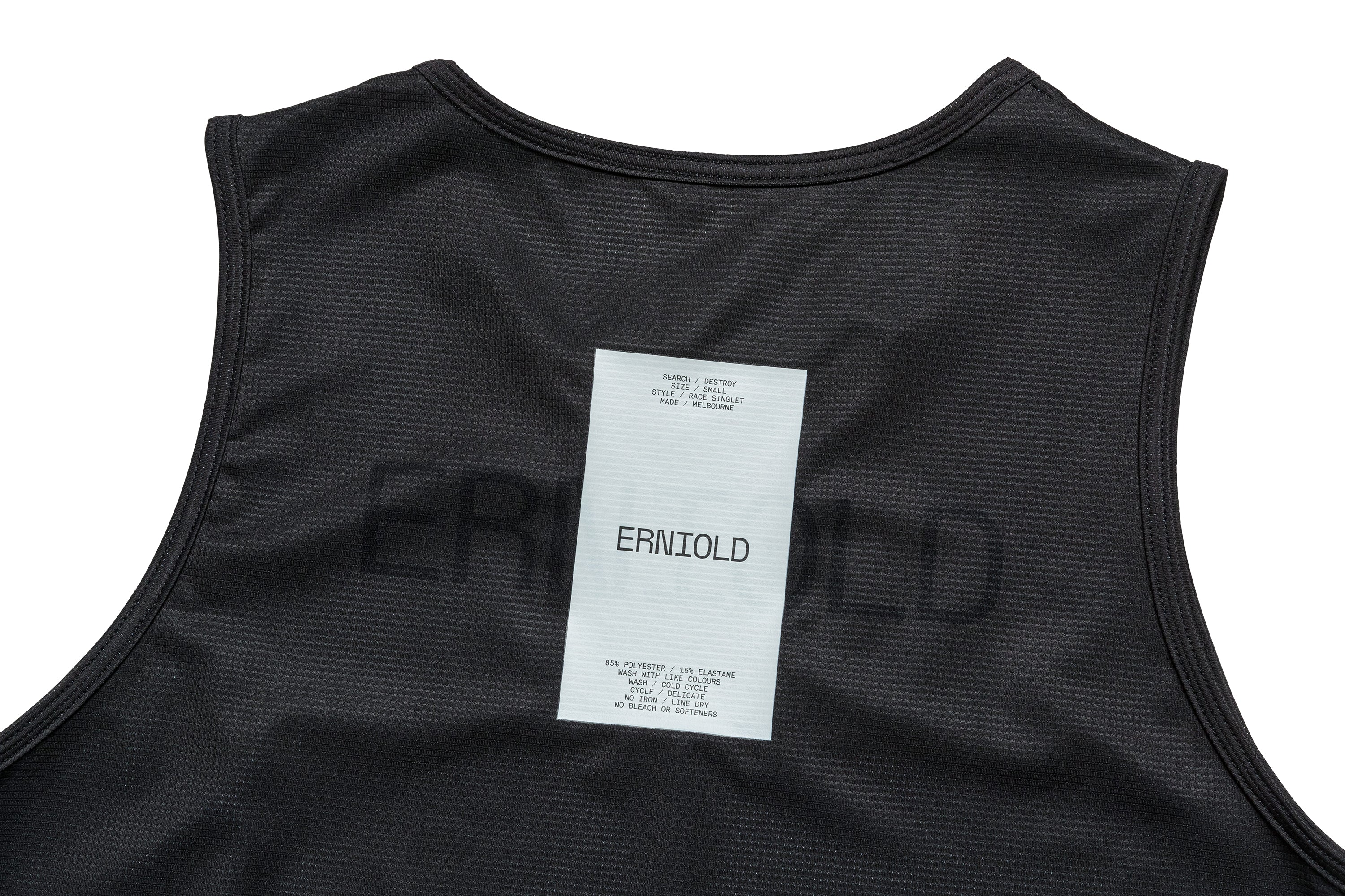 Race Singlet / Washed Black