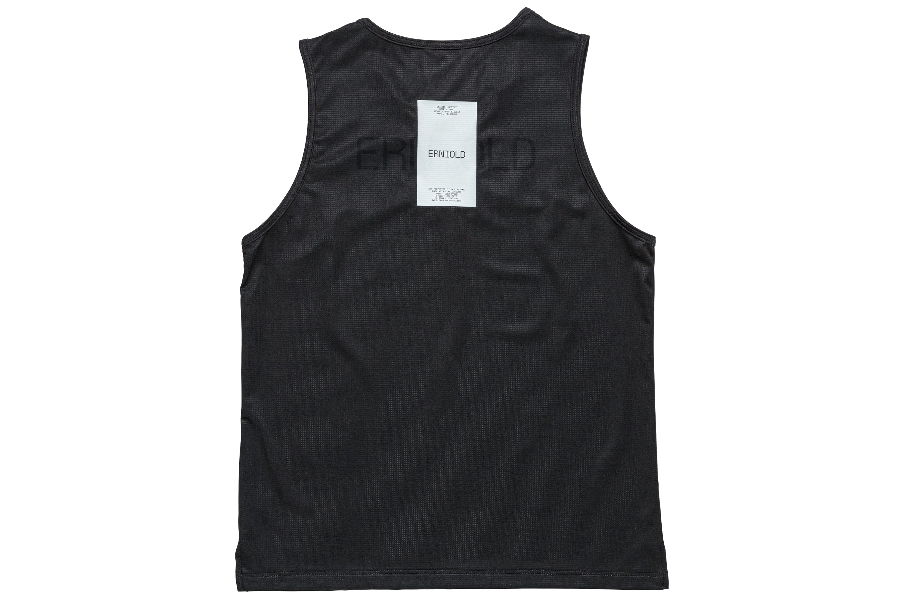 Women's Race Singlet / Washed Black