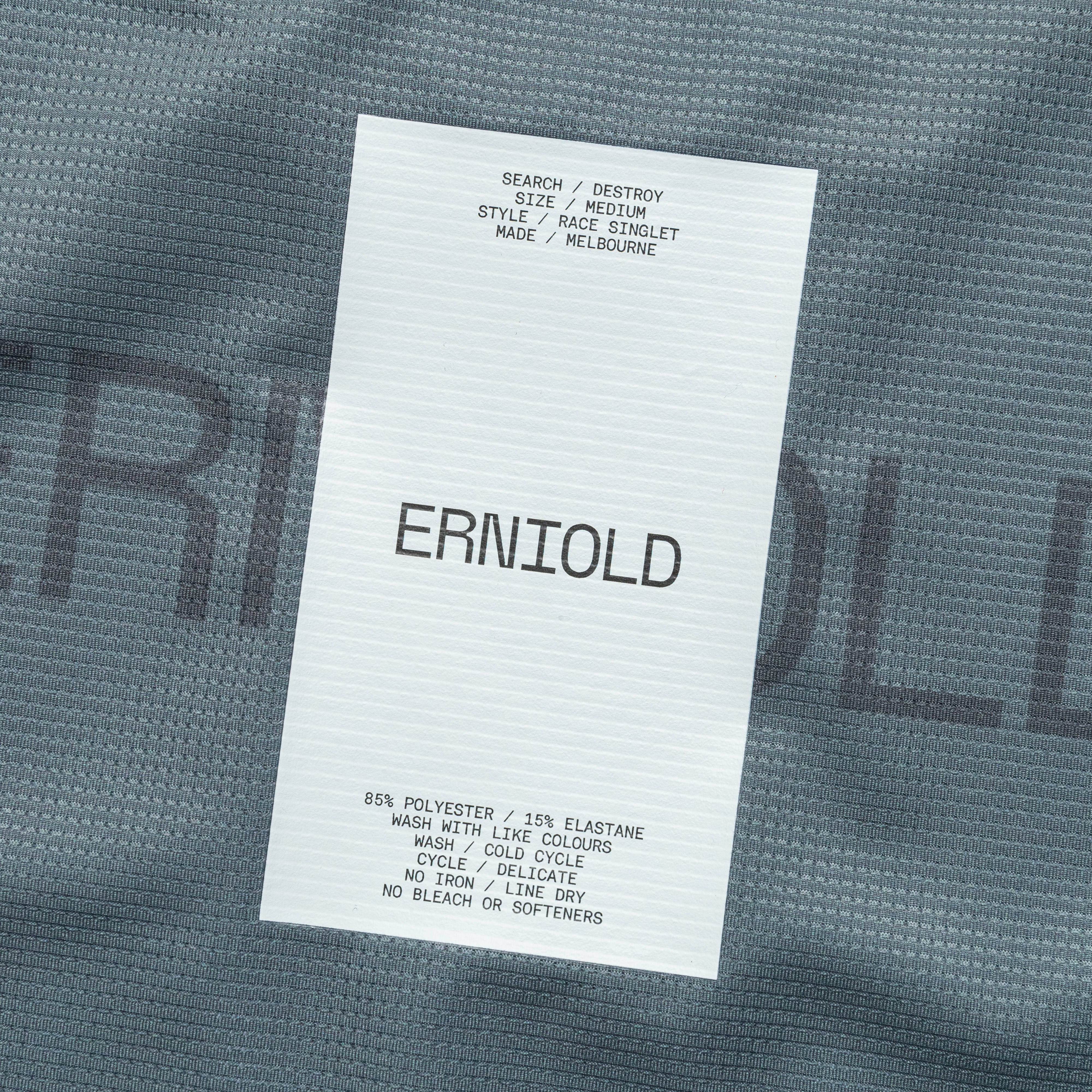 Women's Race Singlet / Coal