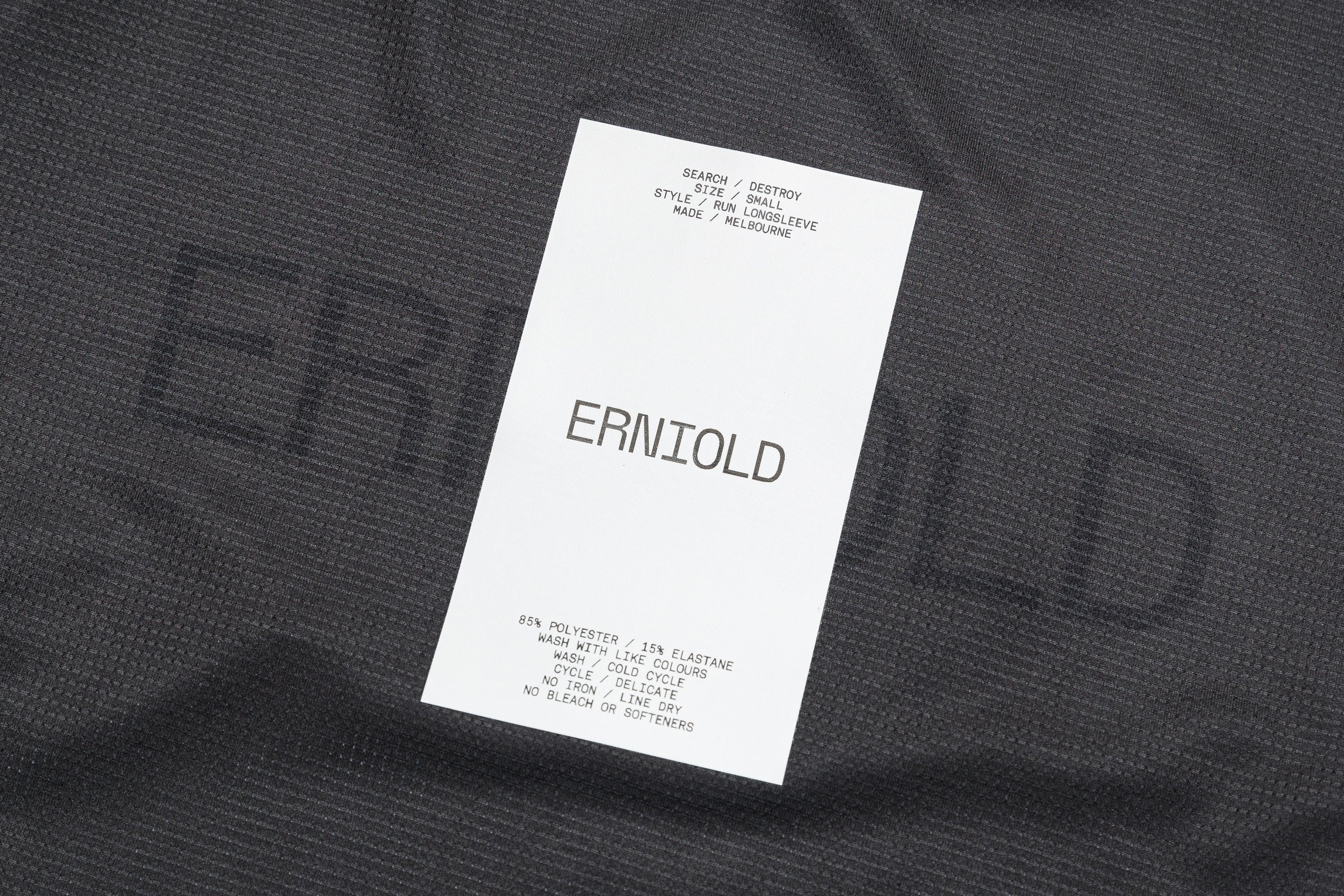 Men's Run Longsleeve / Washed Black