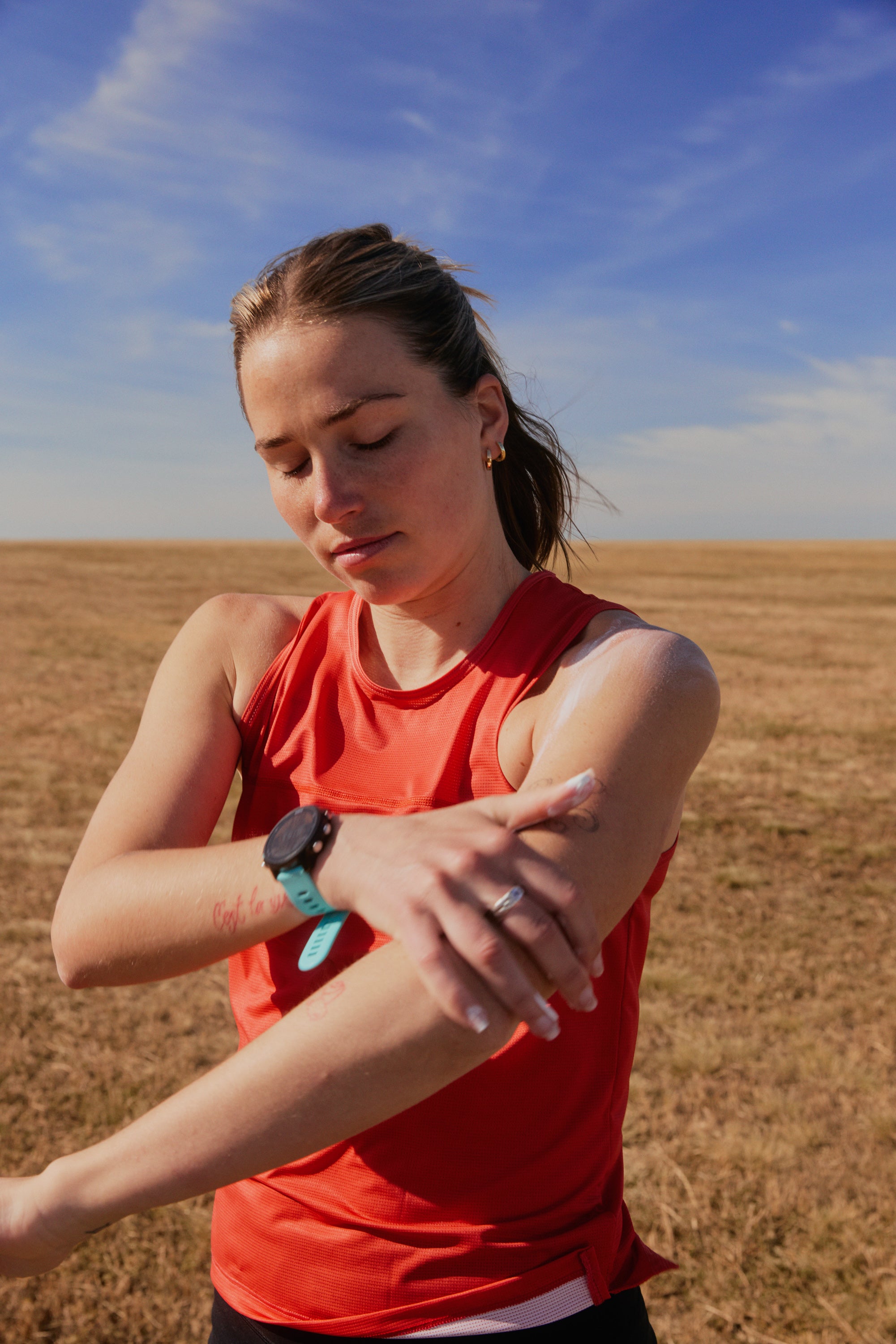 Race Singlet / Red Earth