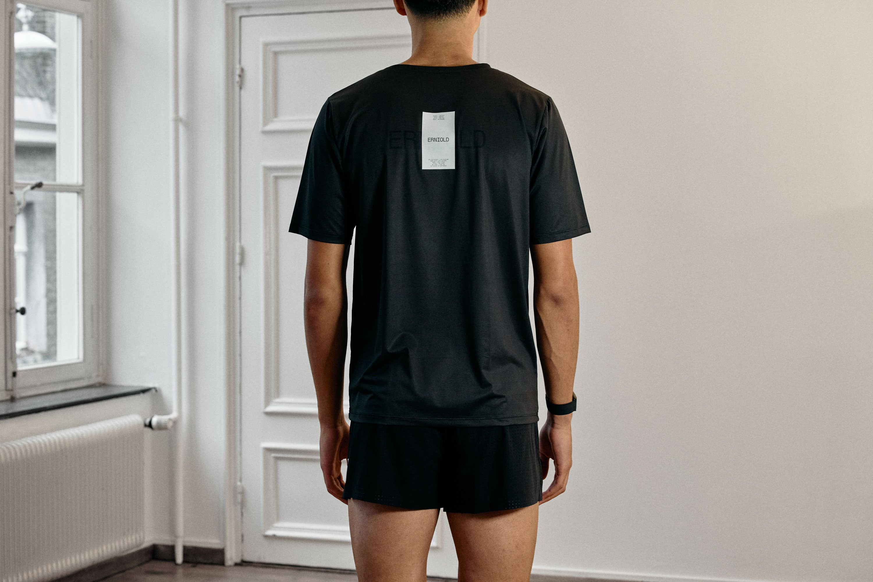 Men's MELBOURNE Run Tee / Washed Black