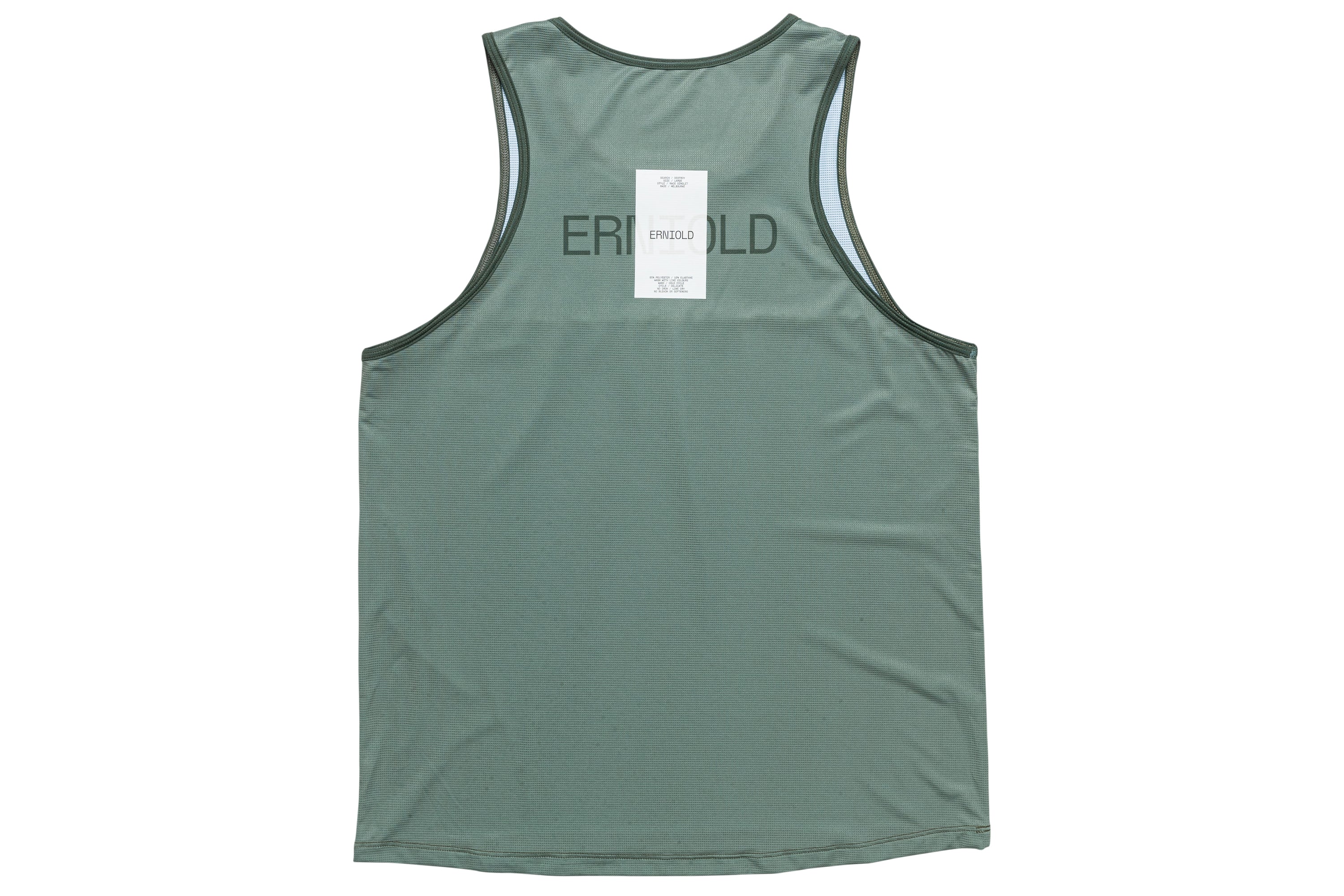 Race Singlet / Dark Moss