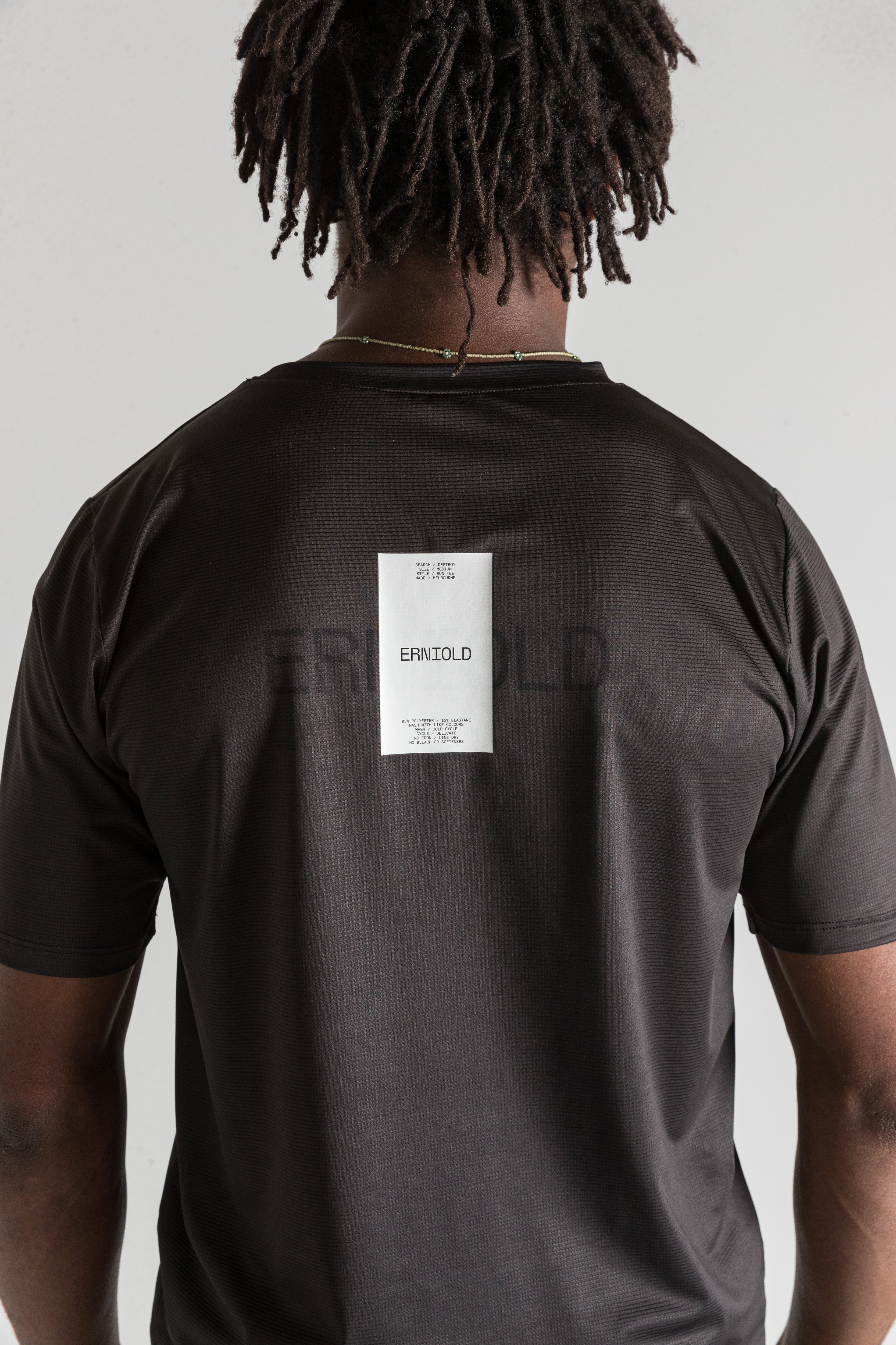 Run Tee / Washed Black