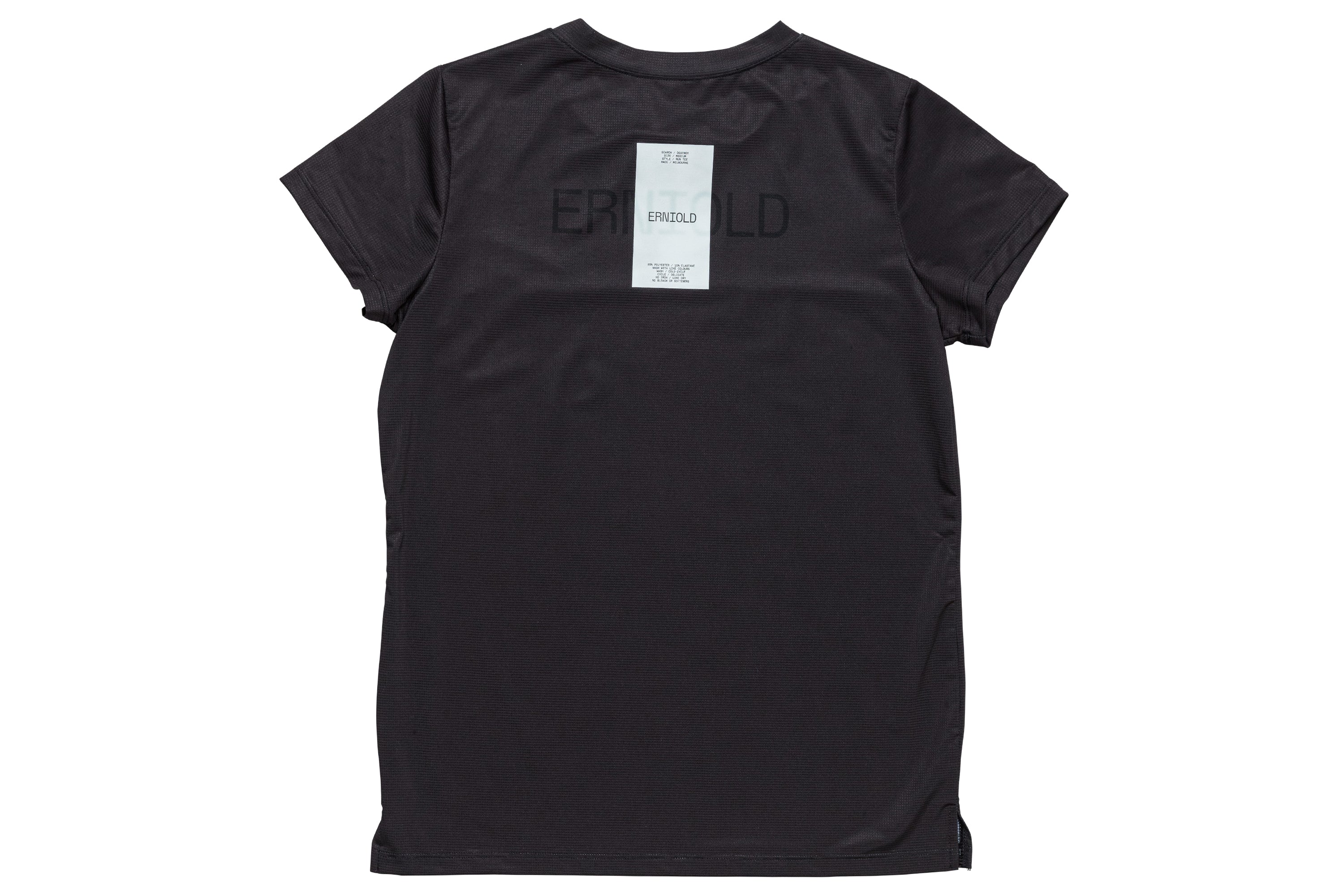 Run Tee / Washed Black