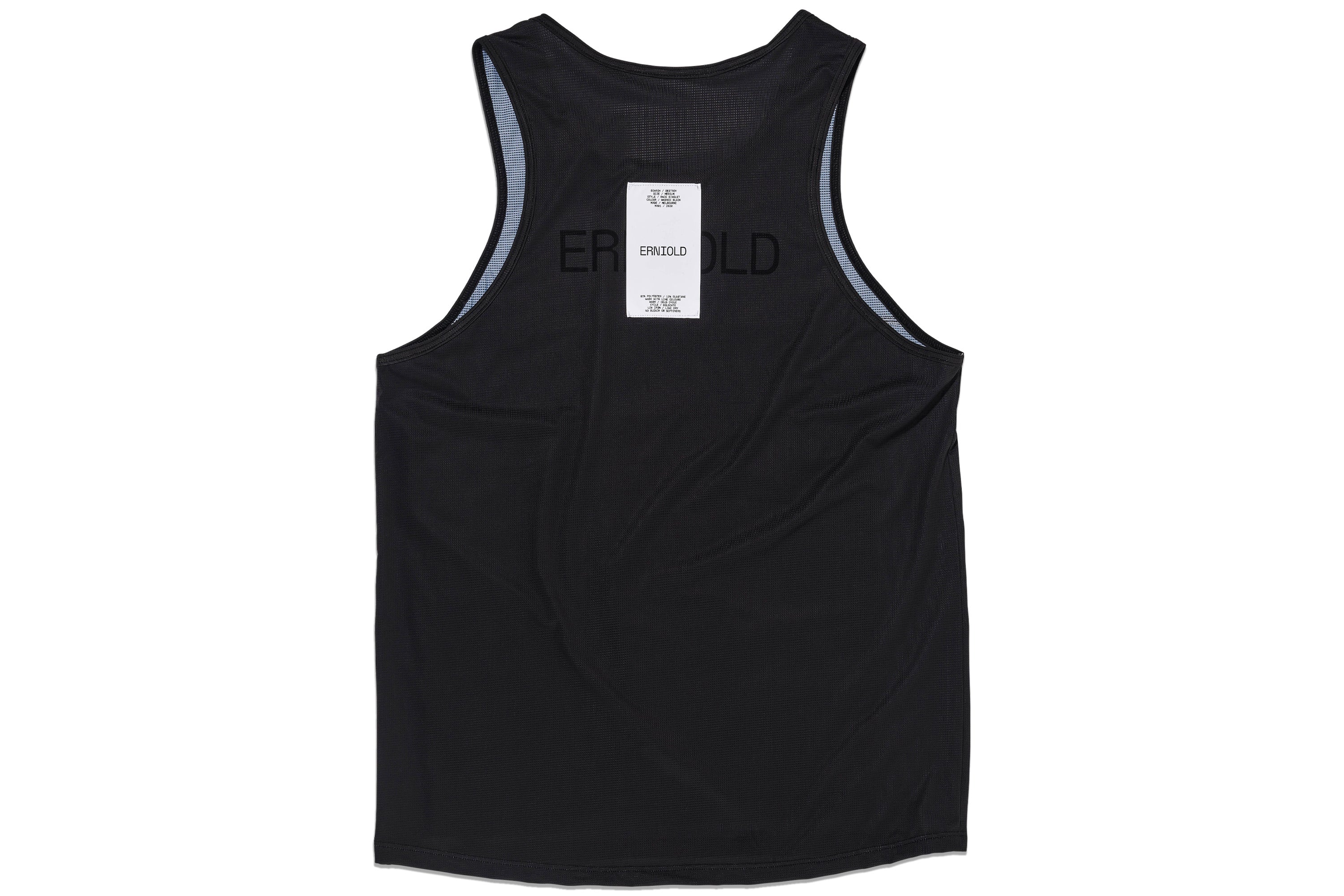 Race Singlet / Washed Black