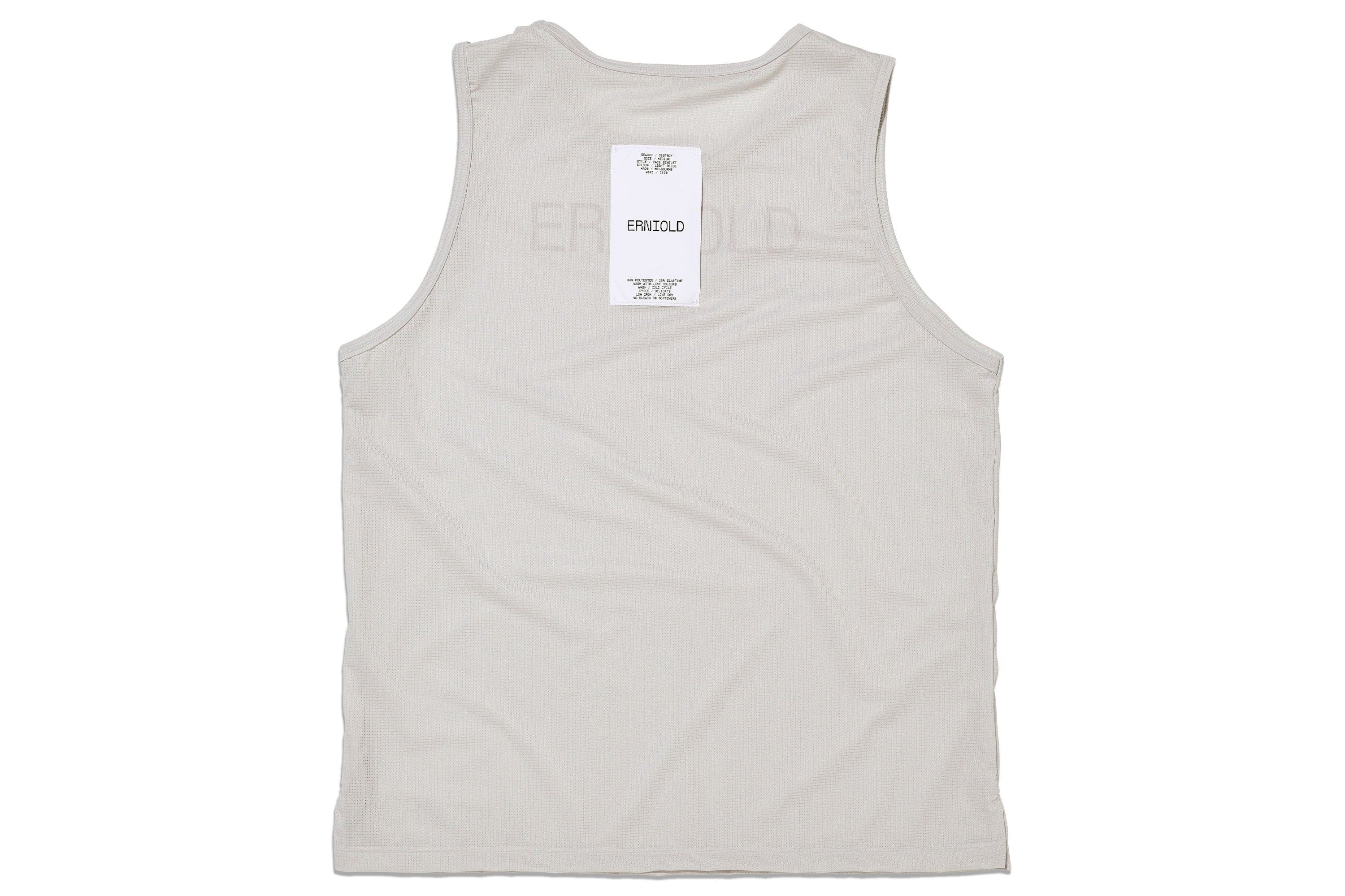 Race Singlet / Light Beige